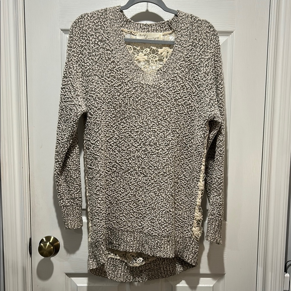 Floral back sweater